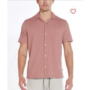 Civil Society Men's knit textured button up resort shirt sz Medium resort wear